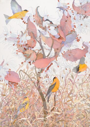 Milkweed Call. Watercolor, 40” x 30”. 2014.