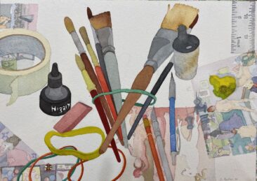 Tools, Watercolor, 12”x 16”, 2020