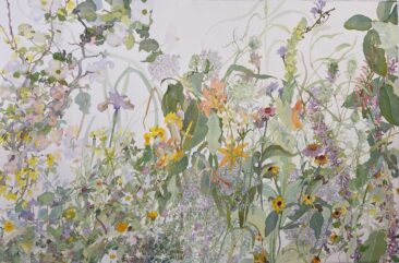 Finally Spring, Watercolor, 40”x 60”, 2020